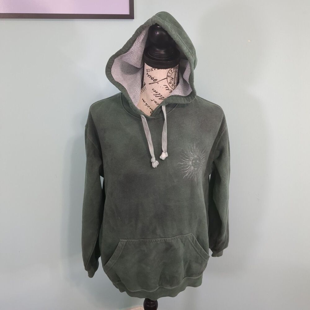 Full Tilt ex extra small Tilly’s green sun moon hoodie skater surfer casual